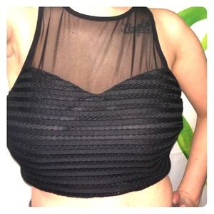 Mesh crop top